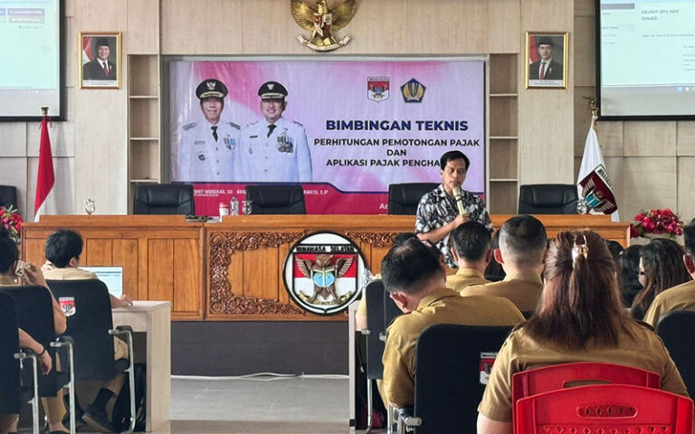BKAD Selenggarakan Bimtek Perhitungan dan Pemotongan Pajak untuk Bendahara OPD